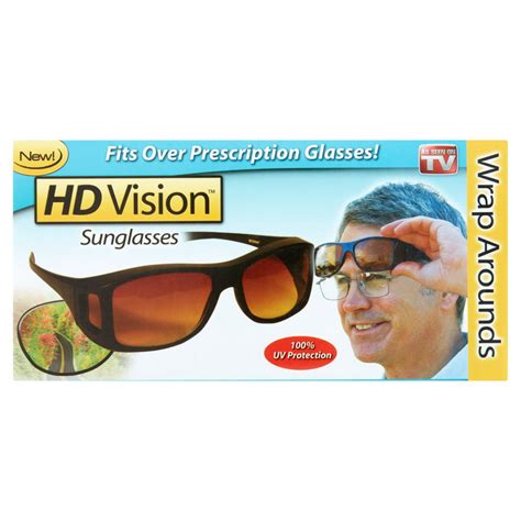 as seen on tv hd vision wrap around sunglasses
