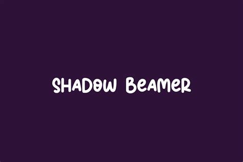 Shadow Beamer Free Font 01 Fonts Shmonts