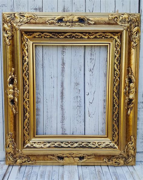 Baroque Victorian Style Frame Antique Gold Photo Etsy Ornate Wood