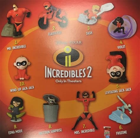Mcdonalds 2018 Incredibles 2 Complete Set Ebay