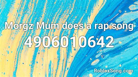 The latest ones are on may 14, 2021 12 new roblox rap id code results have been found in the last 90 days, which means that every 8, a new roblox rap best rap music id codes. Morgz Mum does a rap song Roblox ID - Roblox music codes