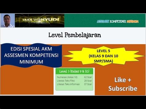 Soal online ini sudah dilengkapi dengan nilai atau skor pada bagian akhir setelah siswa mengerjakan soal online tersebut. LATIHAN SOAL AKM LEVEL 5 UNTUK KELAS 9 DAN 10 SMP SMA ...