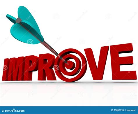 Improve Arrow In Target Successful Improvement Goal Stock