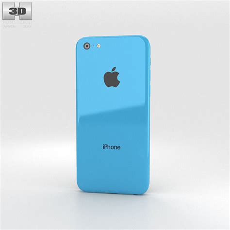Apple Iphone 5c Blue 3d Model Cgtrader