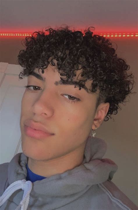 Some of the boys are black but have been featured because they have similar hair texture to biracial hair. @derektrendz | Curly hair men, Light skin men, Light skin