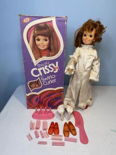 Vintage Ideal Crissy Swirla Curler Doll Outfit Box And All Accessories