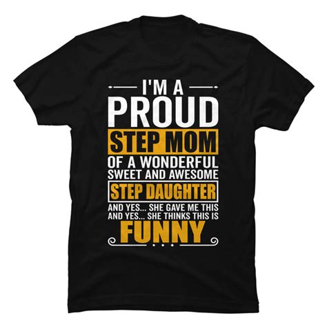 Proud Step Mom Mother Day Tee For Stepmom From Stepdaughter Buy T Shirt Designs