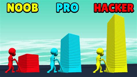 Noob Vs Pro Vs Hacker Stack Colors Youtube