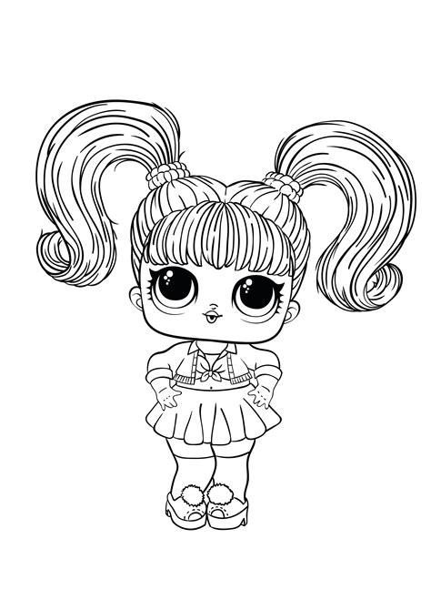 The height of lol surprise omg dolls of the second series, like the first 9.5 inches. Coloring pages - LOL Surprise Hairgoals and LOL Surprise ...