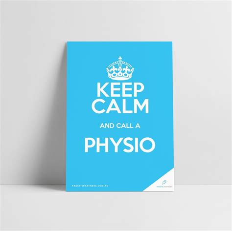 Keep Calm Physiotherapy Poster Physiotherapy Poster Physio Physical