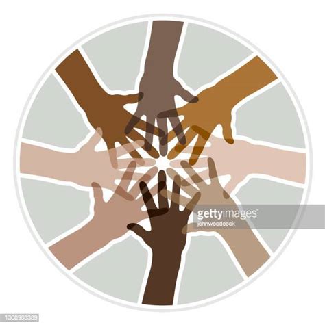 Diversity Hands In A Circle Photos And Premium High Res Pictures