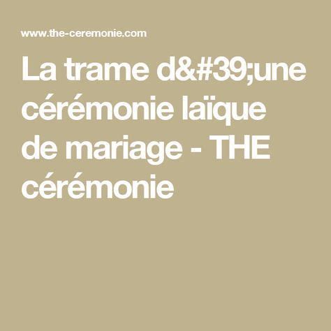 La trame d'une cérémonie laïque de mariage - THE cérémonie ...
