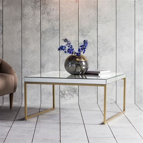 Coffee tables, low tables, center tables, and cocktail tables made of teak and mahogany wood. Lombok Mirrored Coffee Table Square In Champagne ...