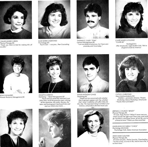 1986 Senior Pictures Page 5 Quinnipiacalumni Flickr