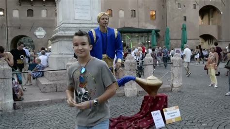 Genie Magic Lamp Levitation Street Performer YouTube