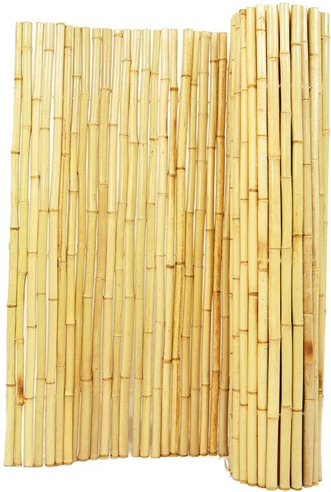 Backyard X Scapes Natural Rolled Bamboo Fence 1in D X 3ft H X 8ft L