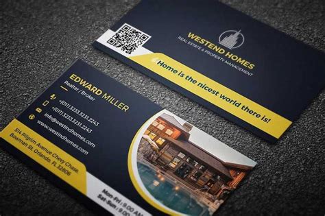 20 Real Estate Business Cards Examples And Templates