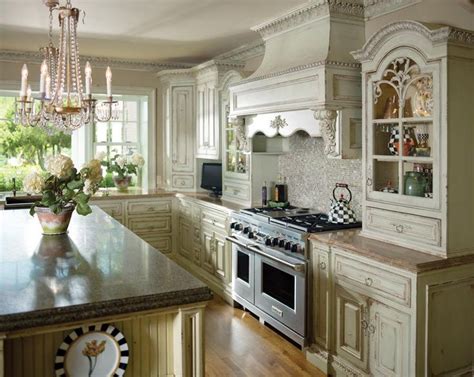 In this kitchen design is decorated with white kitchen cabinet. 65 best images about French Country Kitchens on Pinterest ...