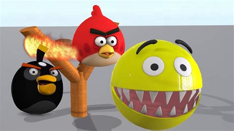 Pacman Vs Angry Birds Youtube