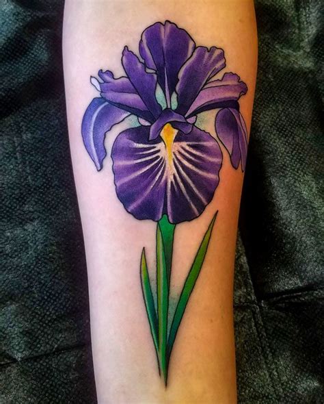 Big Leah Purple Iris Iris Flower Tattoo Iris Tattoo Flower Tattoo