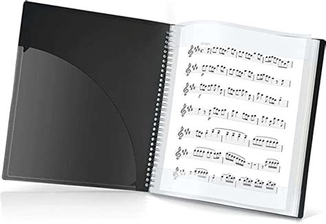 Amazon 楽譜ファイル 書き込める A4 ファイル 楽譜入れ バンドファイル 20ページ 電子ピアノアクセサリ 楽器・音響機器