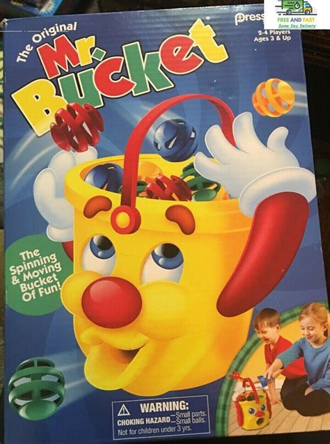 The Original Mr Bucket Game Spinning And Moving Bucket Of Fun By