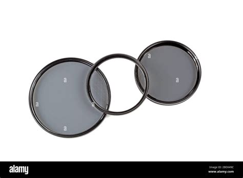 Closeup Of Filters Lense On White Background Stock Photo Alamy