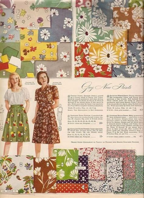 Pin By Al Tuna On Vintage Ads And Photos Vintage Fabric Patterns