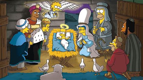 The Birth Of Jesus Christ As Simpsons Art Film Poster Simpsons Print