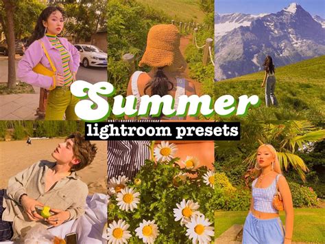 Orange and teal lightroom mobile cc presets with dramatic and cinematic instagram aesthetic theme. 10 SUMMER Lightroom Mobile Presets Aesthetic Preset Grain ...