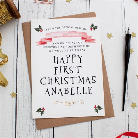 Check spelling or type a new query. Baby's First Christmas Card From Santa By Nina Thomas Studio | notonthehighstreet.com