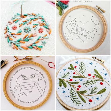 Free Printable Embroidery Pattern Printable World Holiday