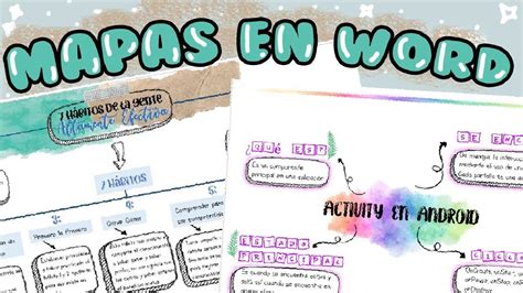 💻mapas Mentales Y Conceptuales En Word Parte 2 Mapas Mentales Y