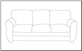 Print couch coloring page (b/w) print couch coloring page (color) a couch is an upholstered item of furniture for the comfortable seating of more than one person and typically has an armrest on either side. Furniture Coloring and Tracing Pages