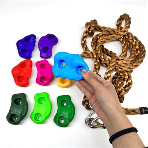 25 Pcs Set Rock Climbing Holds Kit With Handles And Mounting Hardware