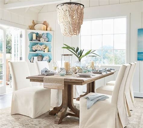 Elegant Beach Coastal Style Kitchen Decor Ideas 35 Coastal Dining