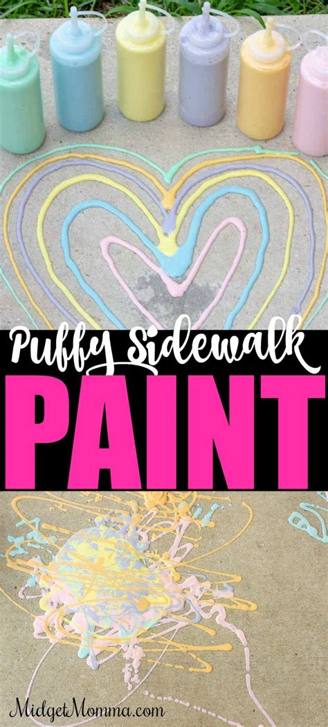 Puffy Sidewalk Paint Sidewalk Paint Sidewalk Chalk Paint Homemade