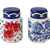 Amazon Com The Pioneer Woman Vintage Floral Ceramic Salt And Pepper