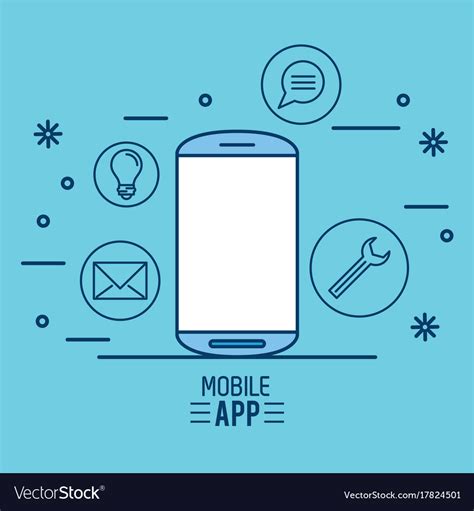 Mobile App Infographic Royalty Free Vector Image