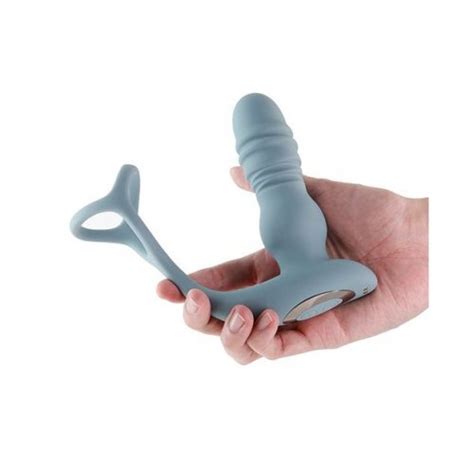 Renegade The Handyman Penis Harness And Prostate Thruster With Remote Gray Sex Toys At Adult
