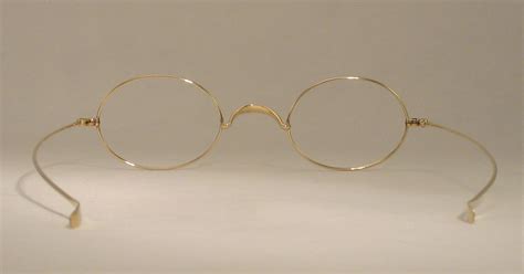 optometrist attic sandco gold wire rim oval antique eyeglasses