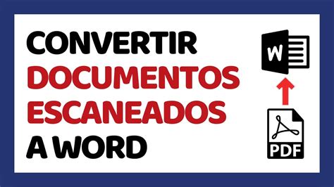 C Mo Convertir Documentos Escaneados A Word Sin Programas Youtube