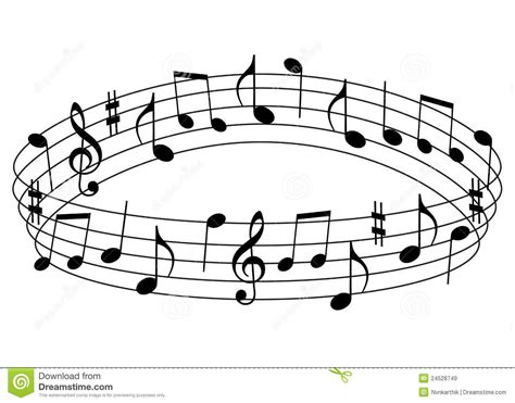 Illustration About Illustration Of Musical Notes Design Isolated On