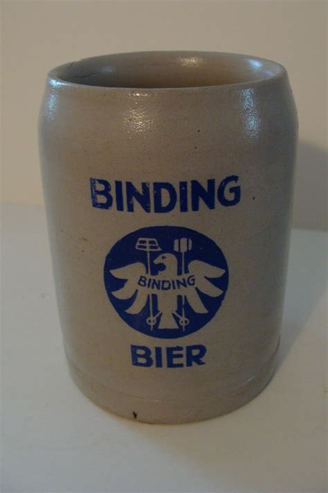 Rare Pre Wwii German Beer Mug Binding Bier Brewery Frankfurt Germany 8 20 L Ebay German Beer