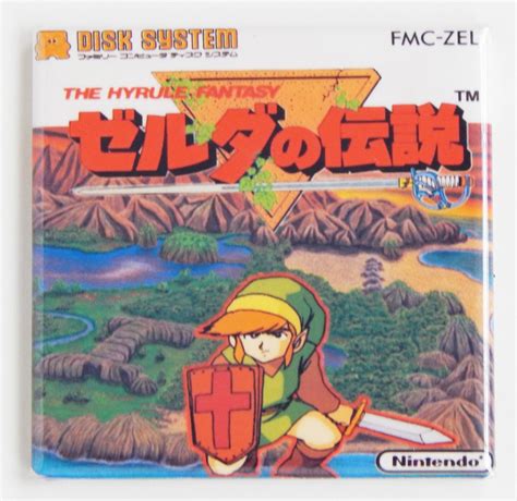 Legend Of Zelda Famicom Video Game Box Fridge Magnet Etsy