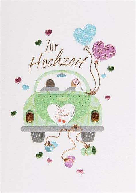 Hier findet ihr viele vorlagen zum ausdrucken. Glückwunschkarte"Zur Hochzeit"12x17*Auto*Just Married*Grußkarte by Alessia | eBay