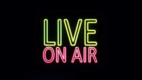 On Air Neon Sign Png Glowing Signboard Of Radio Station Art Oatmeal