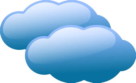 Blue Clouds Clip Art 109956 Free Svg Download 4 Vector