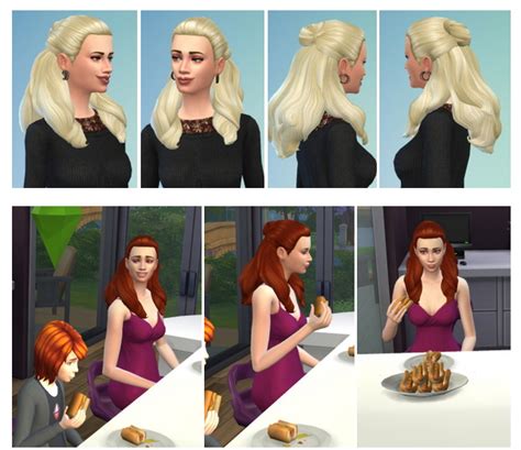 Diner For Bun Hair At Birksches Sims Blog Sims 4 Updates