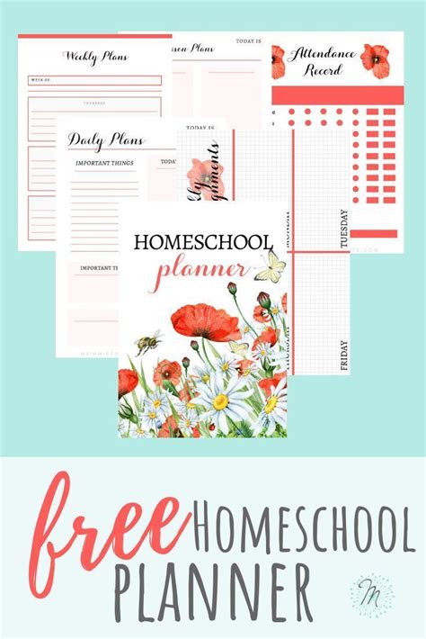 Free Printable Homeschool Planner For Your Homeschool Homeschool